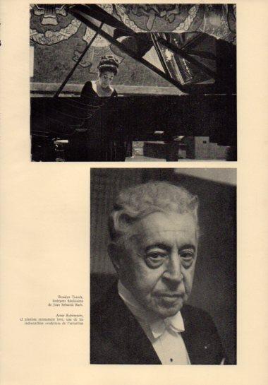 LAMINA V23079: Rosalyn Tureck y Artus Rubinstein