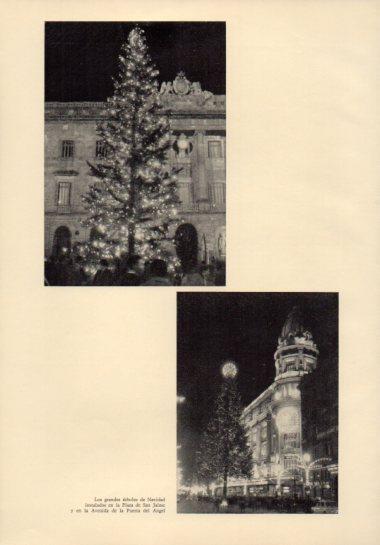 LAMINA V23086: Arbol de Navidad en Plaza del Rey, Barcelona