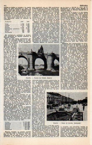 LAMINA V23137: Puente de Toledo en Madrid