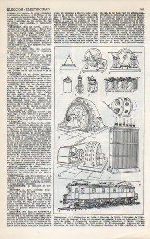 LAMINA V23126: Electricidad