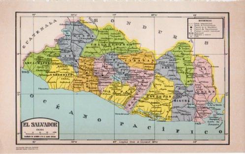 LAMINA V23127: Mapa de El Salvador