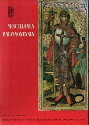 LAMINA V23023: Portada Miscellanea Barcinonensia abril de 1973