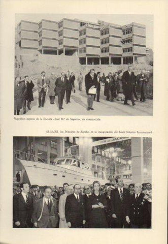 LAMINA V23035: Principes de España en inaguracion del Salun Nautico de Barcelona