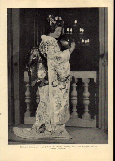 LAMINA V23008: Montserrat Caballe en Madama Butterfly
