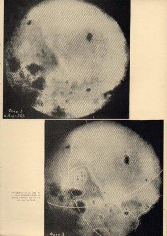 LAMINA V23016: Fotografias de la cara oculta de la Luna