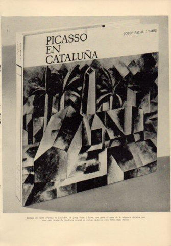 LAMINA V23071: Portada del libro Picasso en Cataluña