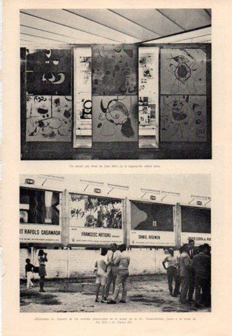 LAMINA V23051: Mural con obras de Joan Miro