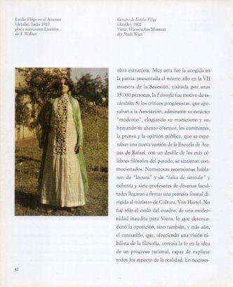 LAMINA V23249: Emilie Floge en el Attersee detalle 1910