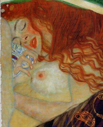 LAMINA V23255: Gustav Klimt. Danae detalle