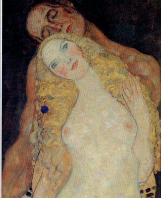 LAMINA V23256: Gustav Klimt. Adan y Eva detalle
