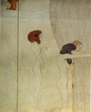 LAMINA V23241: Gustav Klimt. Friso de Beethoven detalle