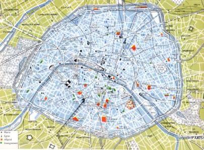 LAMINA V23605: Paris le centre de la ville