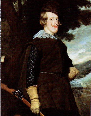 LAMINA V23175: Velazquez. Felipe IV cazador detalle