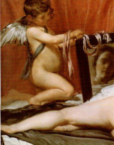 LAMINA V23181: Velazquez. La Venus del espejo detalle