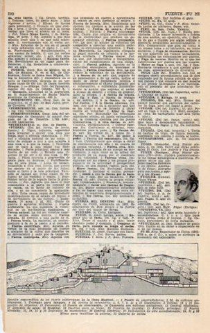 LAMINA V23160: Esquema de un fuerte subterraneo de la linea Maginot