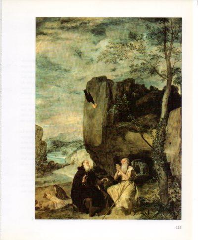 LAMINA V23211: Velazquez. San Antonio Abad y san Pablo Ermitaño