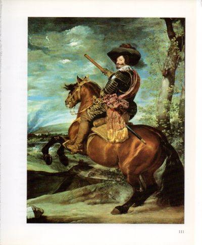 LAMINA V23208: Velazquez. Retrato ecuestre del conde-duque de Olivares