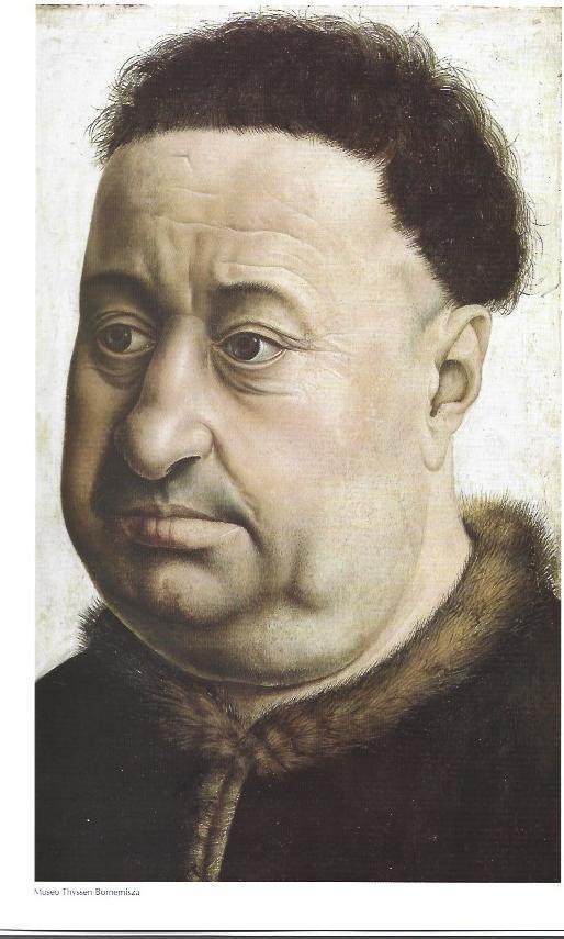 LAMINA 33379: Retrato de un hombre robusto, por Robert Campin