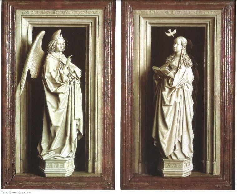 LAMINA 33380: Diptico de la Anunciacion, por Van Eyck