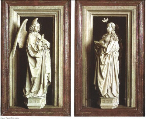 LAMINA 33380: Diptico de la Anunciacion, por Van Eyck