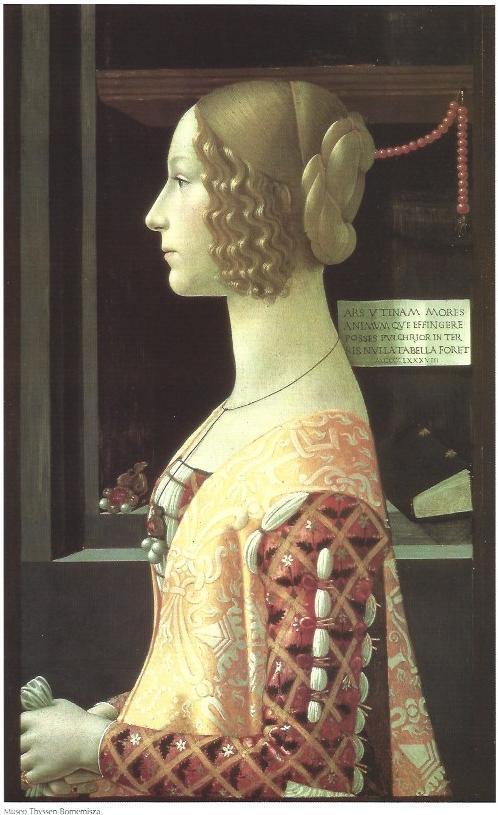 LAMINA 33381: Retrato de Giovanna Ghirlandaio, por Ghirlandaio
