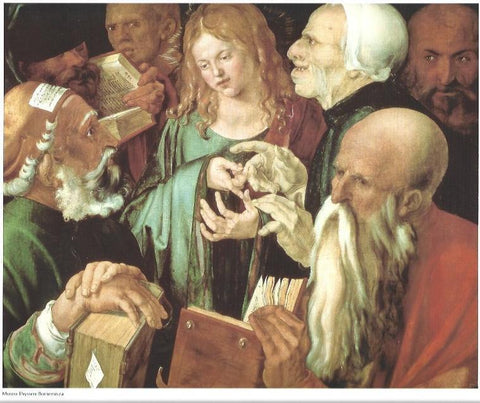 LAMINA 33382: Jesus entre los doctores, por Alberto Durero
