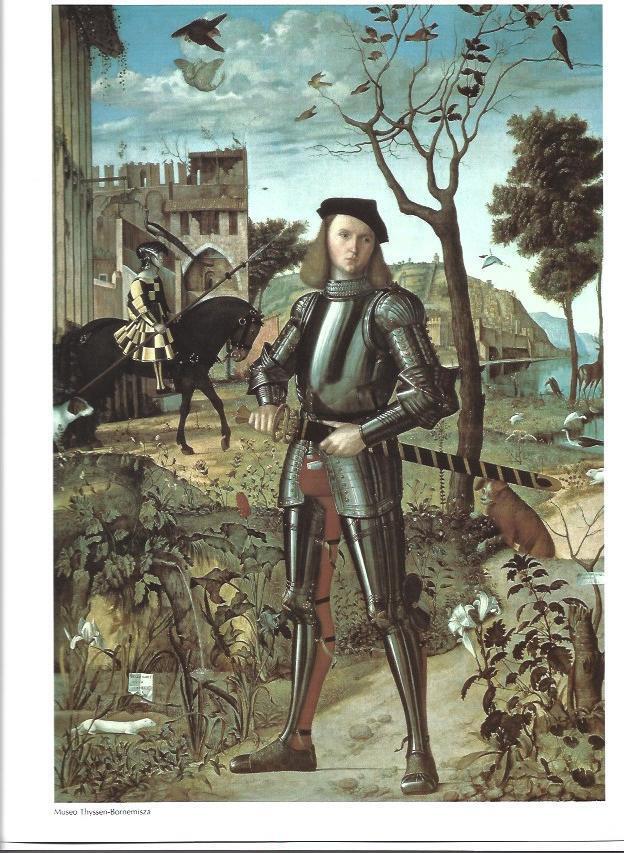 LAMINA 33383: Joven caballero, por Vittore Carpacio