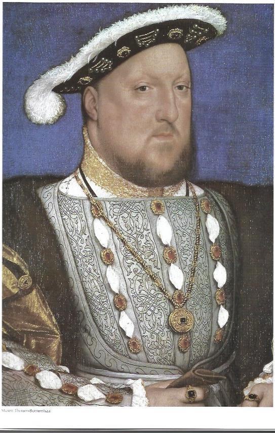 LAMINA 33384: Enrique VIII  de Inglaterra, por Holbein el Joven