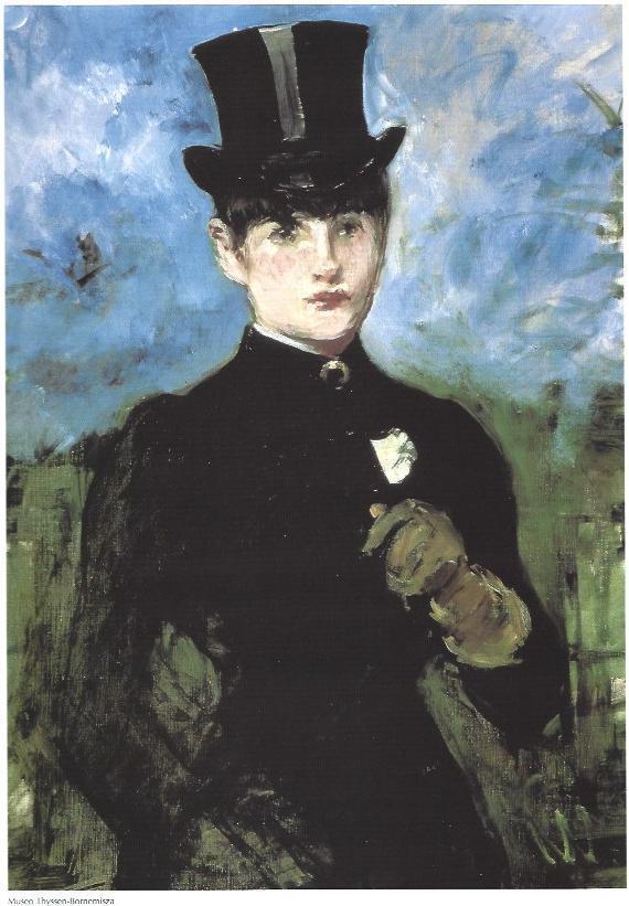 LAMINA 33390: Amazona de frente, por Edouard Manet