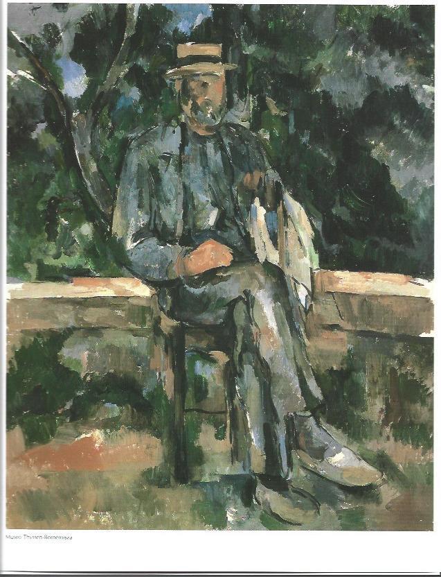 LAMINA 33394: Retrato de un campesino, por Paul Cezanne