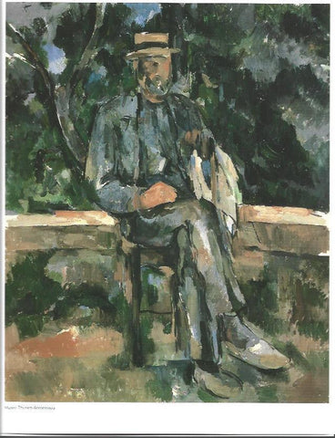 LAMINA 33394: Retrato de un campesino, por Paul Cezanne