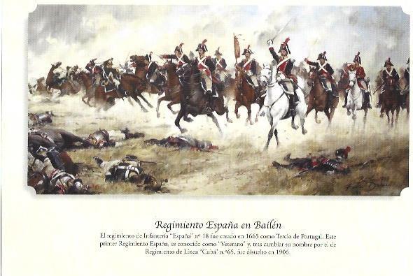 LAMINA 33362: Regimiento España en Bailen