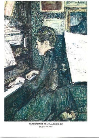 LAMINA 33217: Mademoiselle Dihau al piano