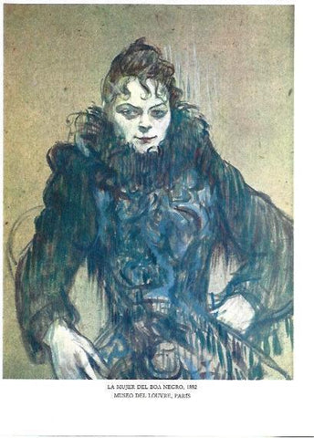 LAMINA 33218: La mujer del boa negro