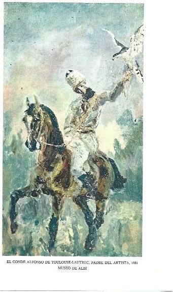 LAMINA 33180: El conde Alfonso de Toulouse-Lautrec, padre del artista