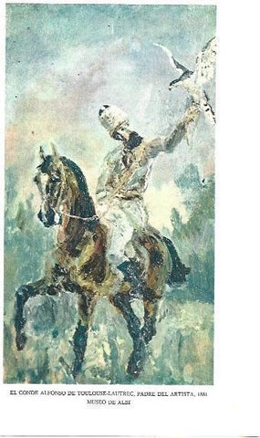 LAMINA 33180: El conde Alfonso de Toulouse-Lautrec, padre del artista