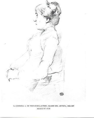 LAMINA 33181: La condesa de Toulose-Lautrec. Madre del artista