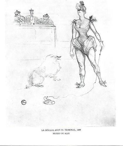 LAMINA 33262: La Goulue ante el tribunal