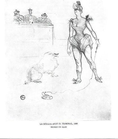 LAMINA 33262: La Goulue ante el tribunal
