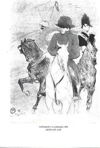 LAMINA 33277: Napoleon I a caballo