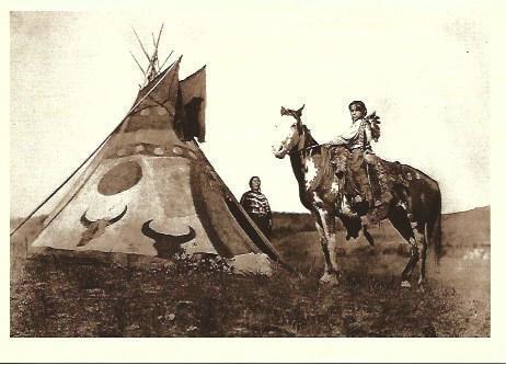 POSTAL A1297: A painted Tipi