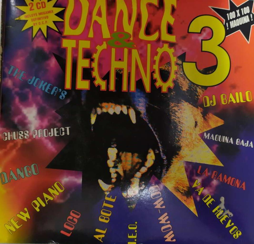 Doble Vinilo-LP: DJ Bailo - Dance & Techno 3 - 100% Maquina