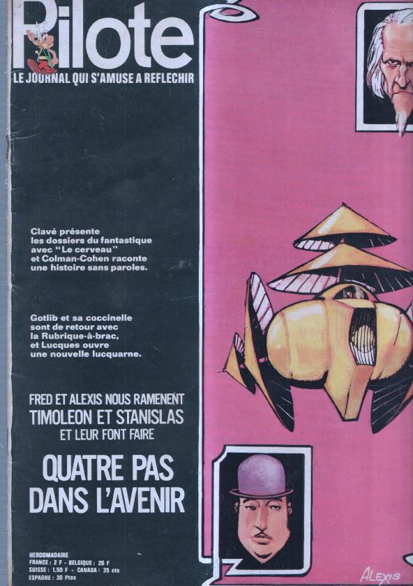 revista: Pilote numero 606: Quatre pas dans l'avenir, trasera caricatura de Steve Mac Queen