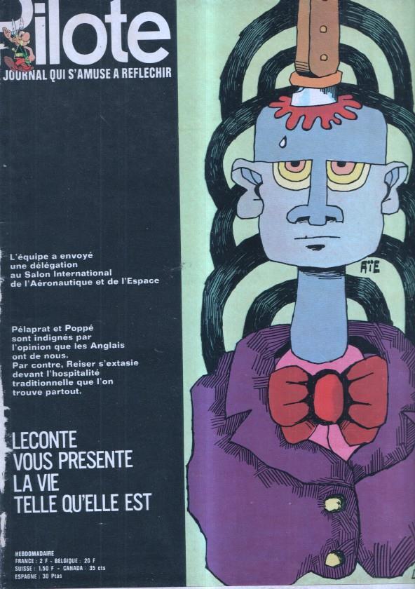 revista: Pilote numero 503: La vie telle qu'elle est, trasera caricatura de Francis Blanche