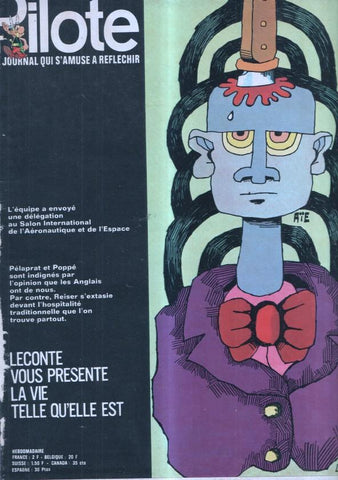 revista: Pilote numero 503: La vie telle qu'elle est, trasera caricatura de Francis Blanche