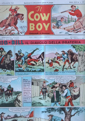 IL COW BOY numero 13: Big Bill il diavolo della prateria
