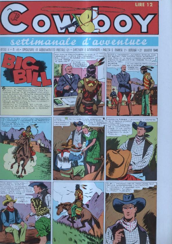 IL COW BOY numero 45: Big Bill il diavolo della prateria