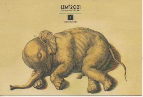Postal E06709: Elefante, Lem 2021, 100 Aniversario. 