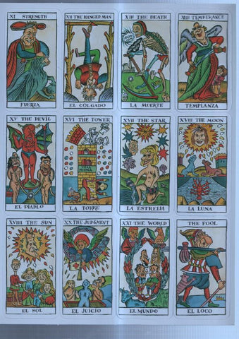 El Jueves: juego 22 ccartas TAROT ESPAÑOL  