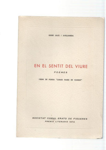 En el sentit del viure. Poemes
